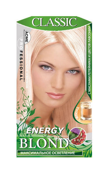 фото Краска для волос acme color energy blond classic 30 мл