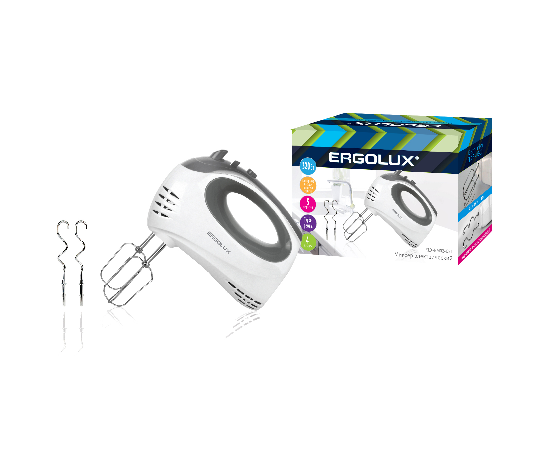 фото Миксер ergolux elx-em02-c31