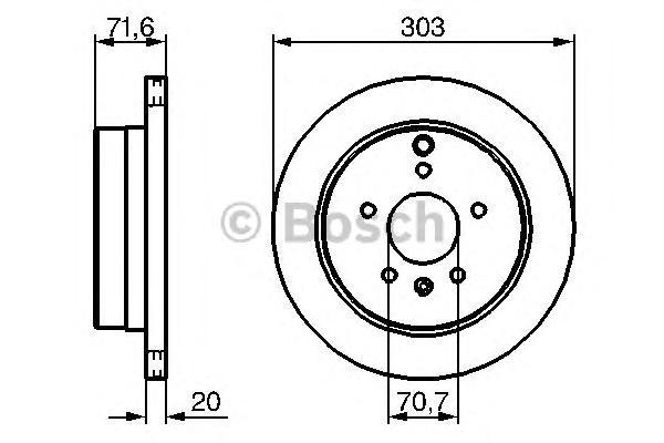 фото Тормозной диск bosch 0986479268