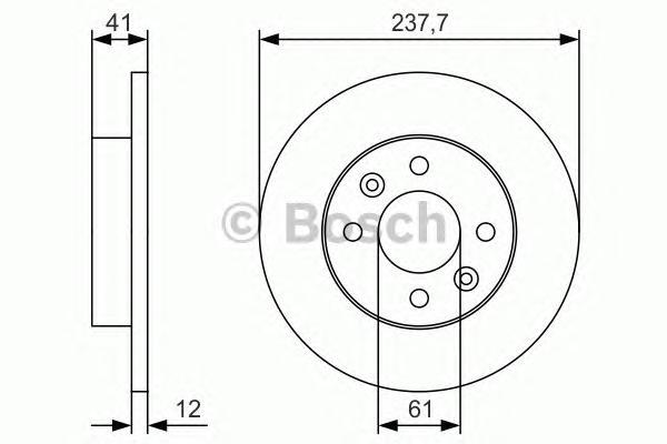 фото Тормозной диск bosch 0986479s45