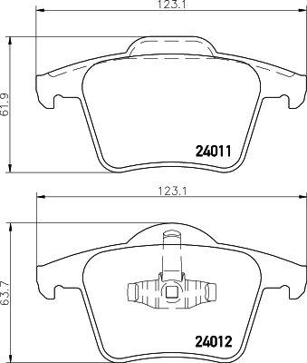 

Тормозные колодки HELLA PAGID/BEHR 8DB355010801