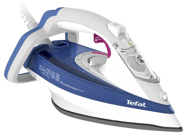 фото Утюг tefal aquaspeed fv5546e0 white/blue