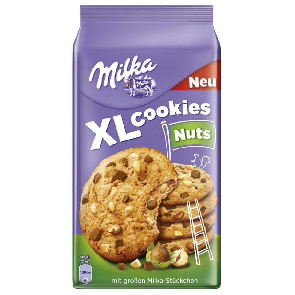 фото Печенье milka nuts xl cookies 184 г