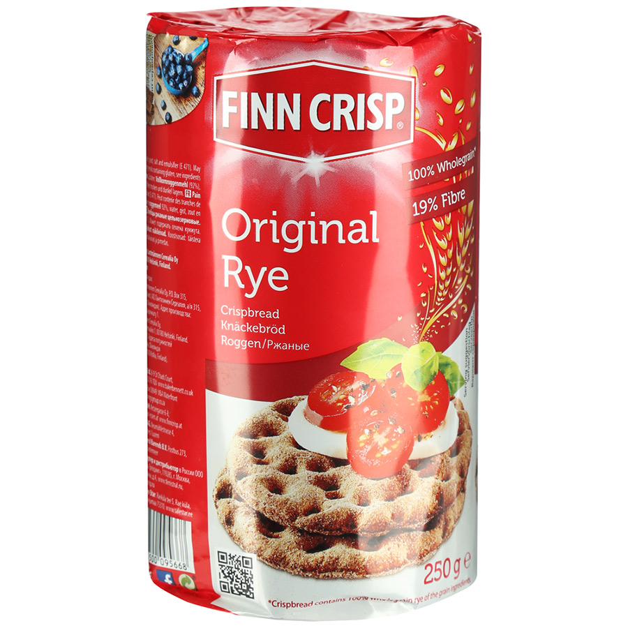 

Хлебцы Finn Crisp ржаные 250 г, цельнозерновые