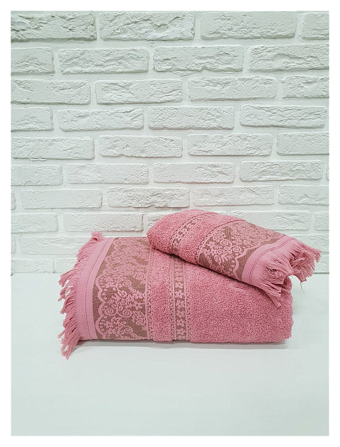 фото Банное полотенце, полотенце универсальное nusa розовый