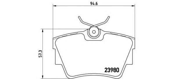 

Комплект тормозных колодок Brembo P59041