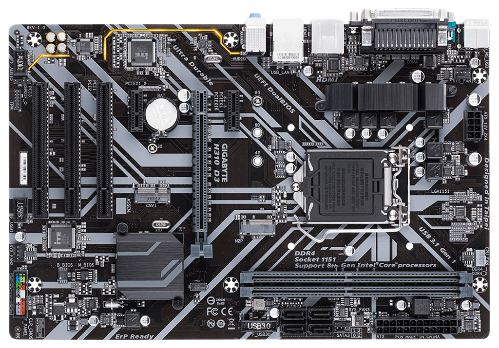 

Материнская плата GIGABYTE H310 D3, H310 D3