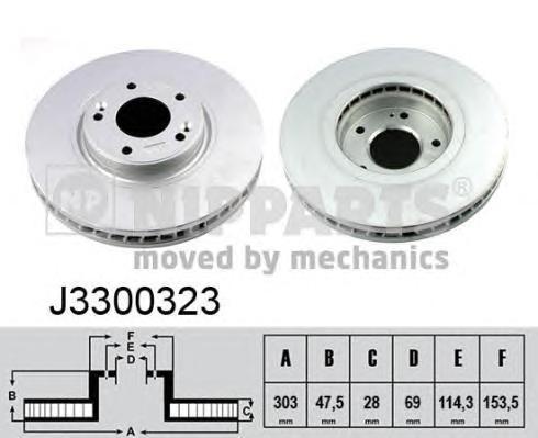 фото Тормозной диск nipparts j3300323