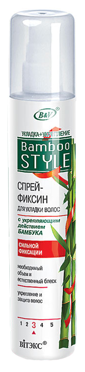 фото Спрей-фиксин для волос витэкс bamboo style 215 мл vitex