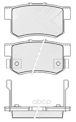 

Тормозные колодки FIT задние для Honda Accord 90-, Civic 97-, CR-V, FR-V, Prelude FP0537