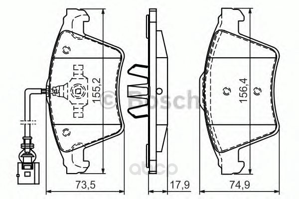 

Тормозные колодки Bosch 0986494107