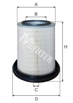 

Фильтр воздушный MFILTER A 587