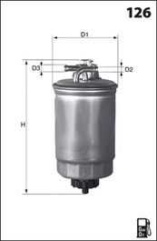 

Фильтр топливный MECAFILTER ELG5316