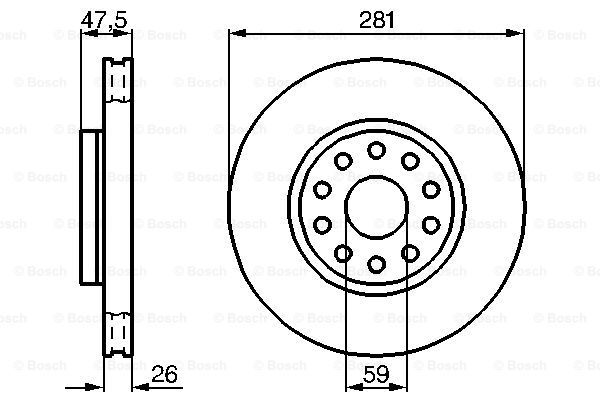 фото Тормозной диск bosch 0986478460