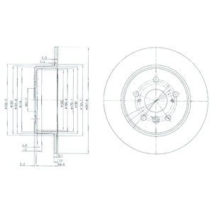 фото Тормозной диск delphi bg3183