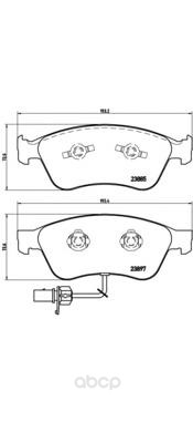 

Комплект тормозных колодок Brembo P85087