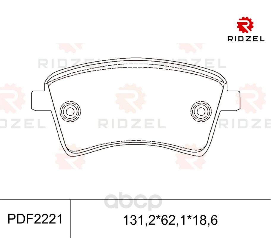 

Комплект тормозных колодок RIDZEL PDF2221