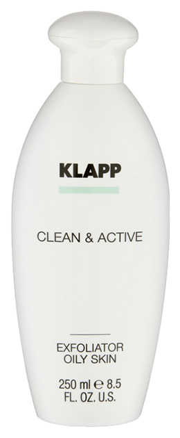 фото Тоник для лица klapp clean & active эксфолиатор для жирной кожи 250 мл