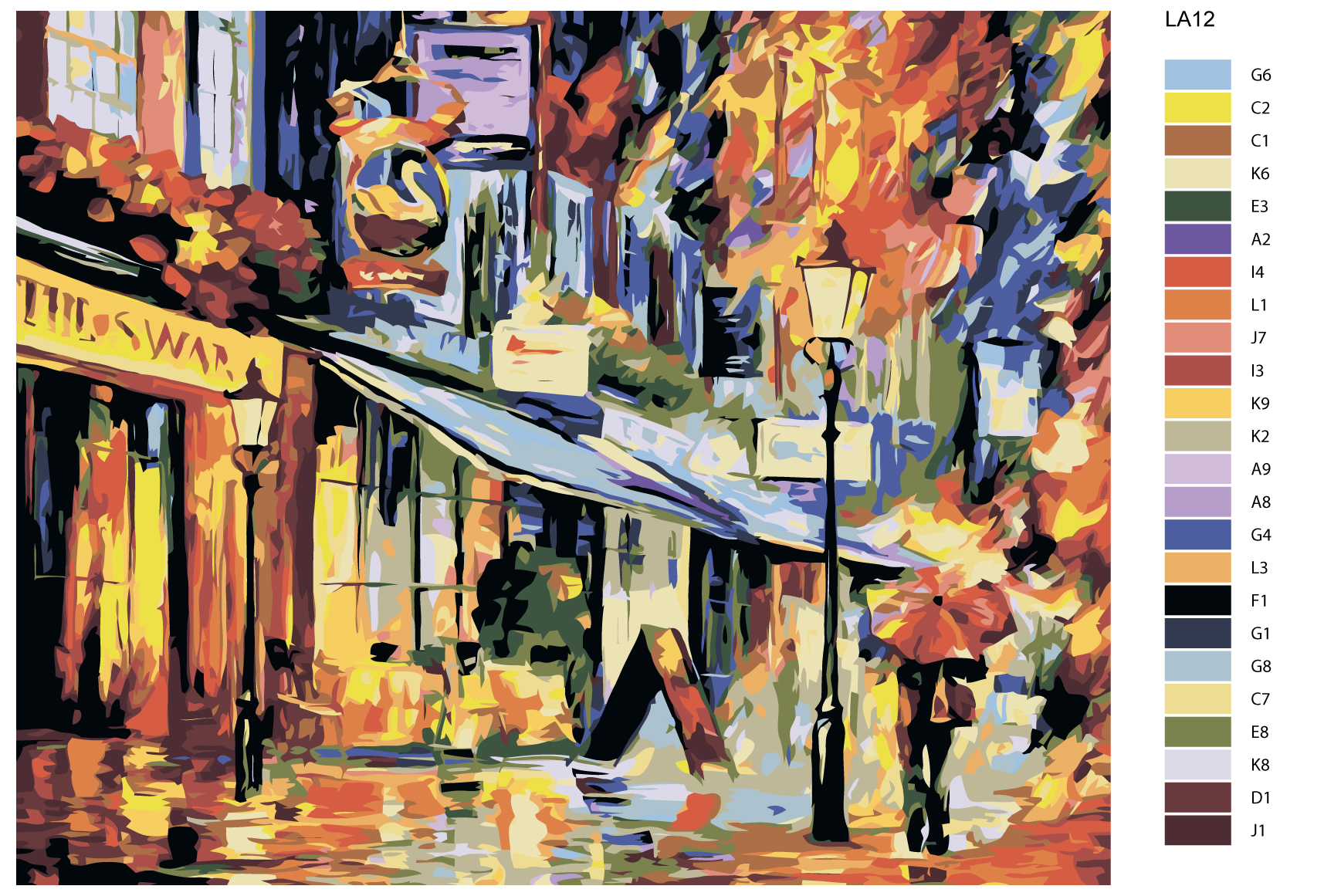 

Картина по номерам, 40 x 50, LA12, LA12