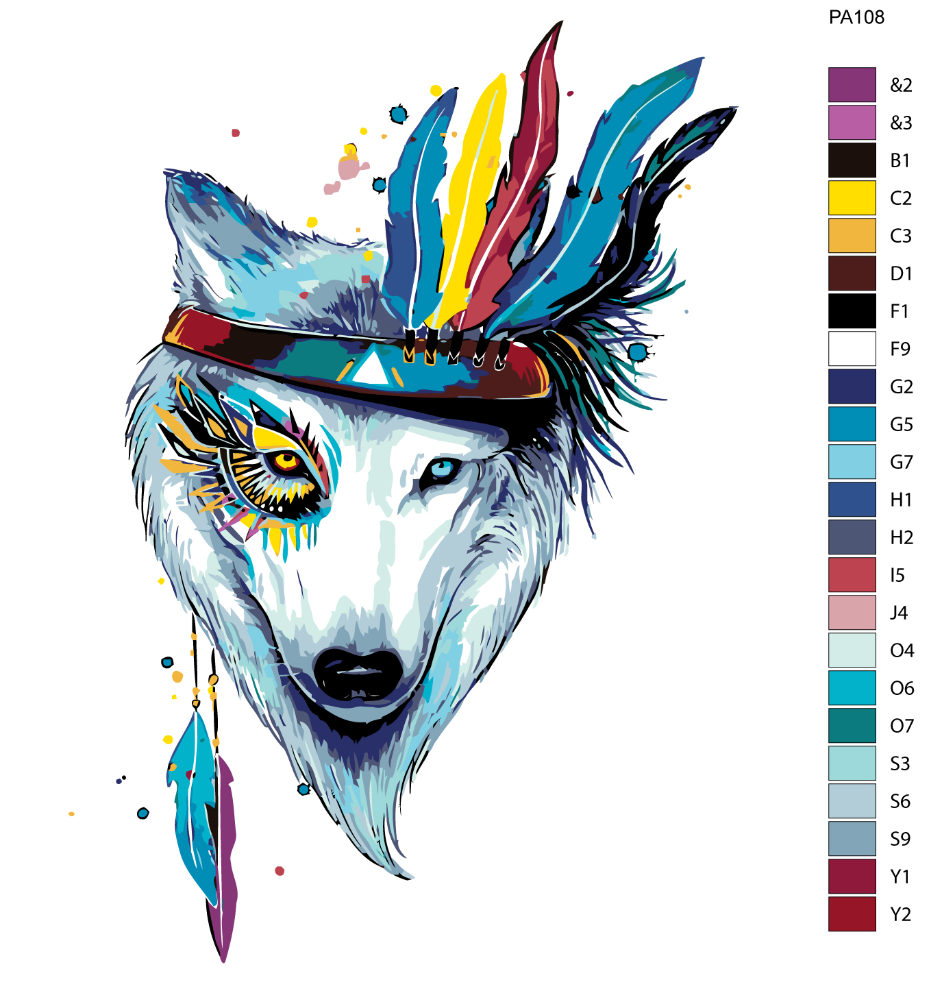

Картина по номерам, 40 x 50, PA108, PA108