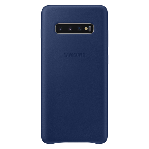 фото Чехол samsung leather cover для galaxy s10 plus dark blue