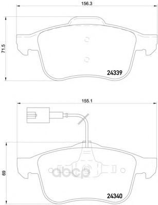 

Тормозные колодки HELLA PAGID/BEHR дисковые 8DB355006901