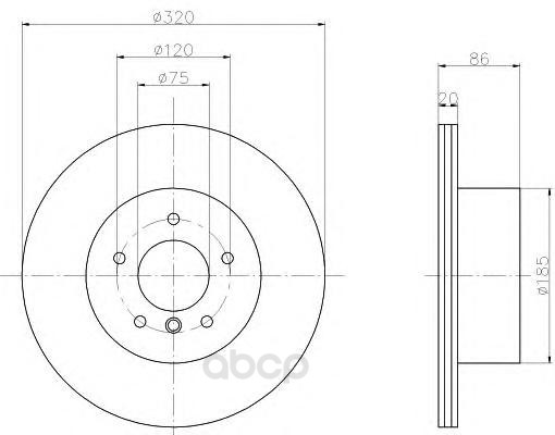 

Тормозной диск HELLA PAGID 8DD355119201