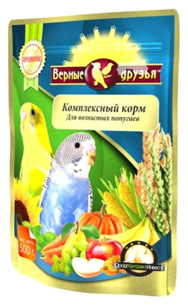 

Сухой корм для волнистых попугаев Верные друзья, 550 г