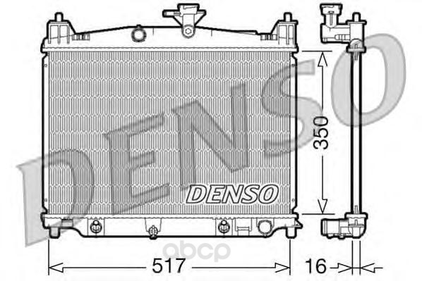 

Радиатор 350x517 Denso DRM44019