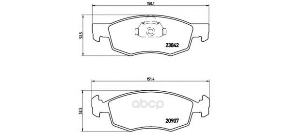 фото Тормозные колодки дисковые brembo p23118