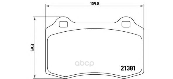 

Тормозные колодки brembo задние P36020
