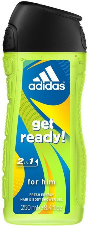 фото Гель для душа adidas "get ready", 250 мл