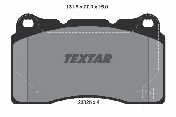 

Комплект тормозных дисковых колодок Textar 2332501