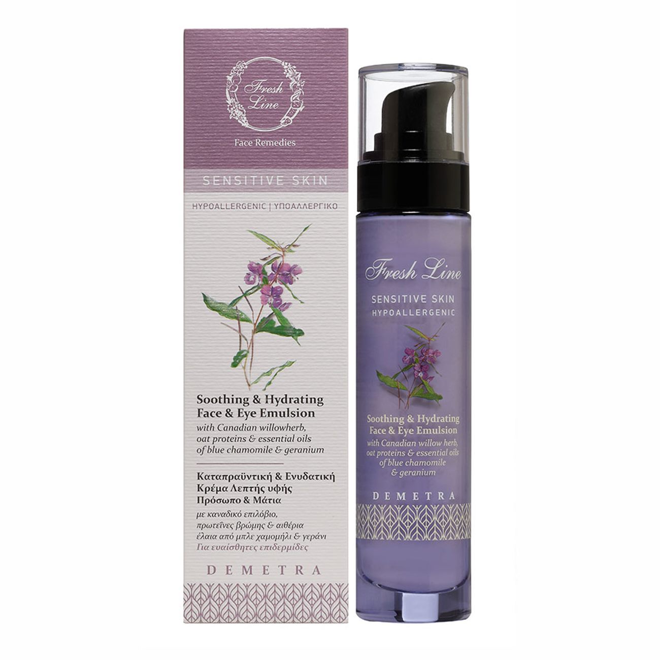 

Эмульсия для лица Fresh Line Demetra Soothing and Hydrating Face and Eye Emulsion