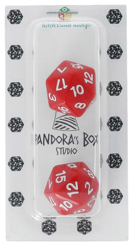 фото Кубики для настольных игр pandora's box двадцатки 02pb249 2 шт