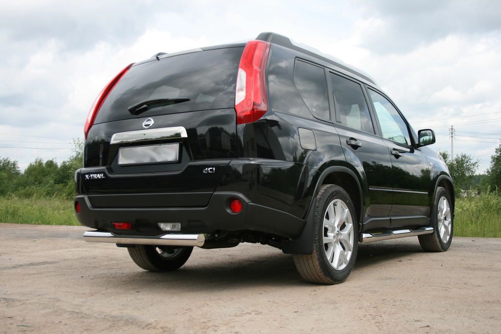 фото Защита задняя d76 для nissan x-trail 2011, nxtr.75.1295 souz-96