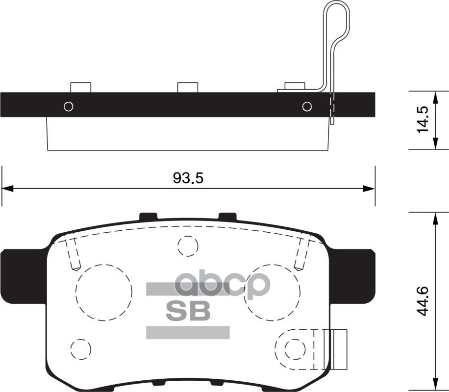 

Комплект тормозных колодок Sangsin brake SP2103