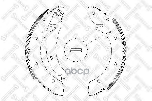 

Комплект тормозных колодок Stellox 407102SX