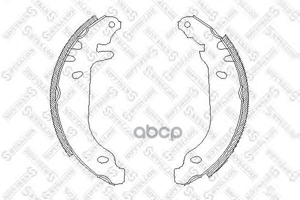 

Комплект тормозных колодок Stellox 180100SX