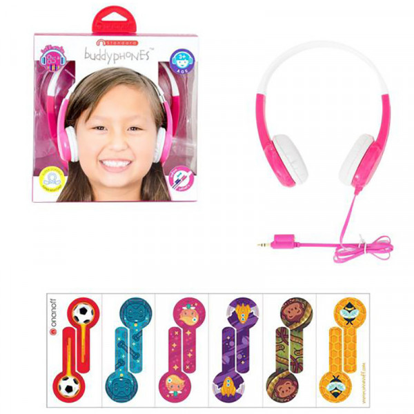 фото Наушники buddyphones standard pink