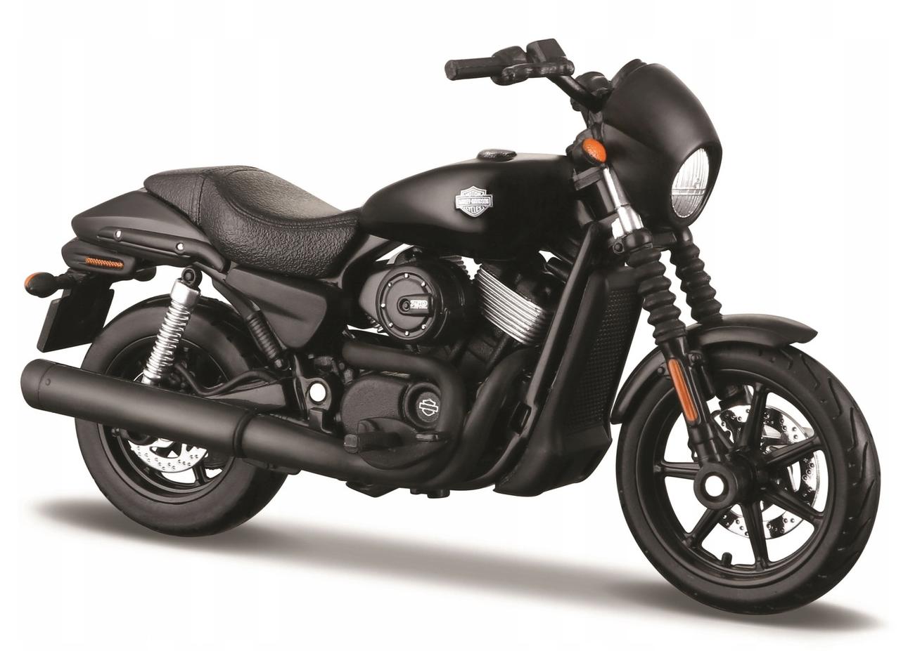 Коллекционный мотоцикл Maisto 1:12 Harley Davidson Street 750 2015 года, черный