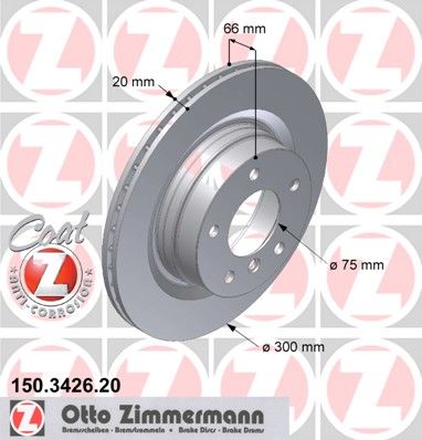 

Тормозной диск ZIMMERMANN 150.3426.20