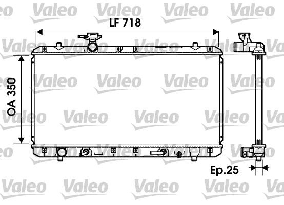 фото Радиатор охлаждения двигателя valeo 734165