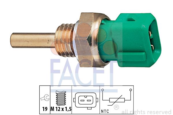 

Датчик температуры охлаждающей жидкости FACET 7.3211