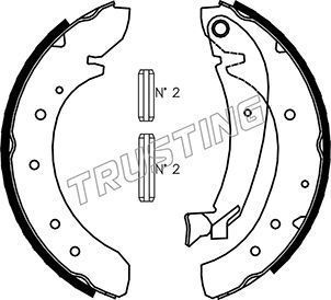 

Комплект тормозных колодок TRUSTING 034.097