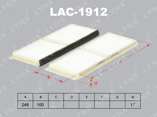 

Фильтр салона LYNXauto LAC-1912