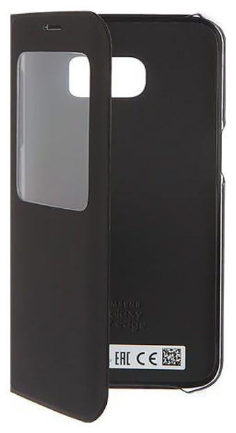 фото Чехол samsung s view cover для samsung galaxy s7 edge black (ef-cg935pbegru)