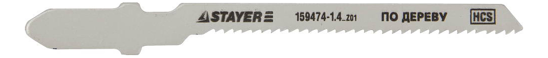 

Пилка по дереву для лобзика Stayer 159474-1.4_z01, Полотна Stayer 'STANDARD', T101AO, для эл/лобзика, HCS, по дереву, фанере, фигурный рез, EU-хвост., шаг 1,4мм, 51мм, 2шт