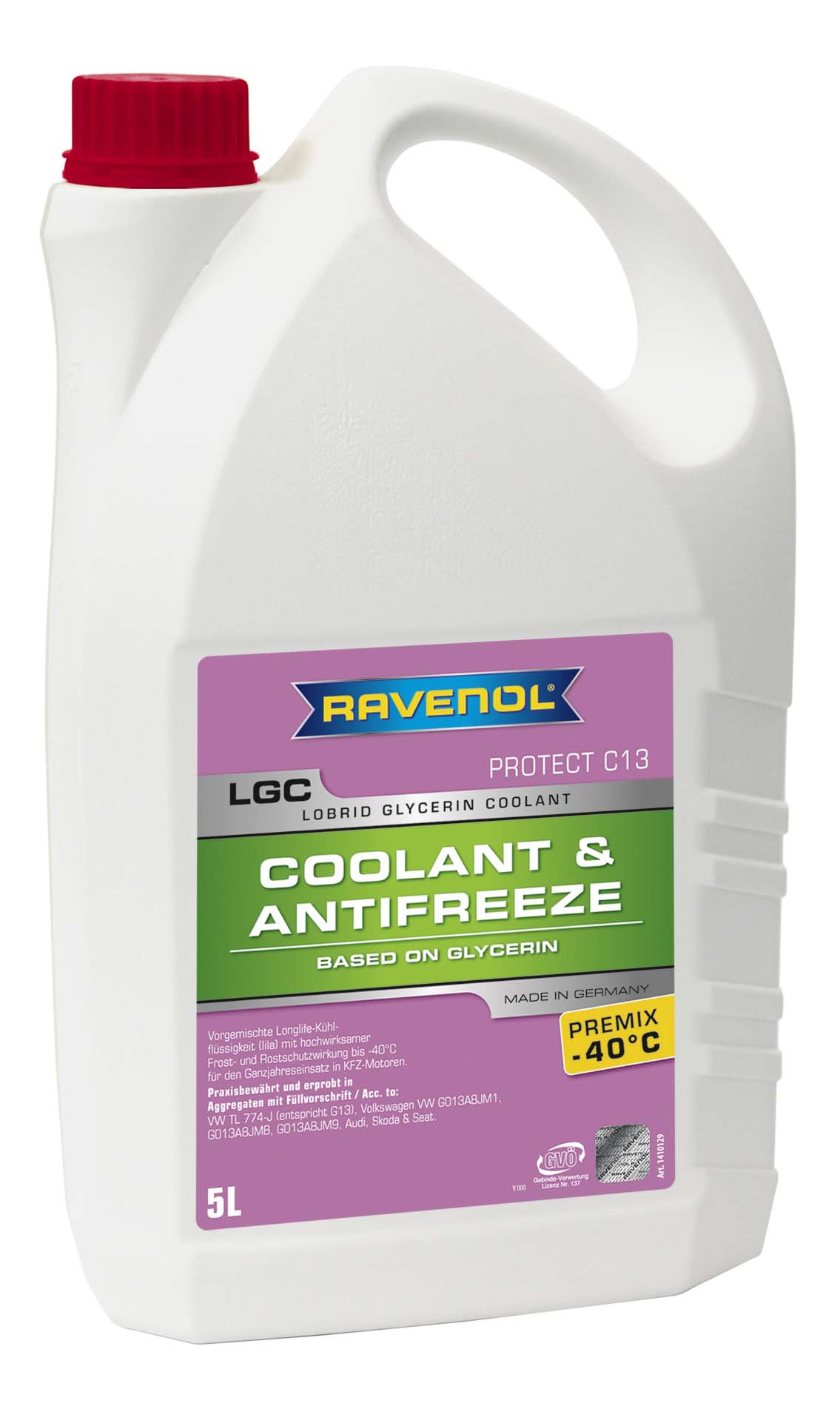 фото Антифриз ravenol фиолетовый 5л