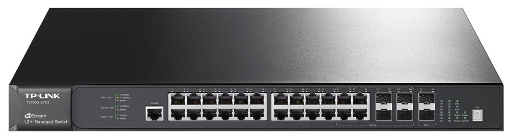 

Коммутатор TP-LINK T2700G-28TQ Black, T2700G-28TQ